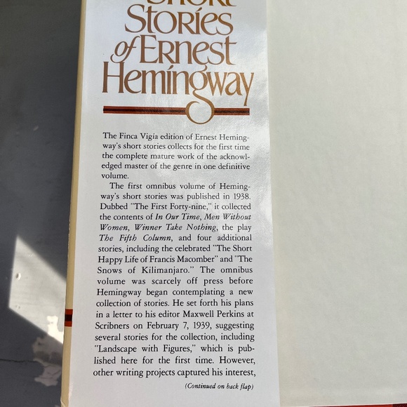 The Complete Short Stories of Ernest Hemingway, hard-cover, 1987 - Picture 2 of 14